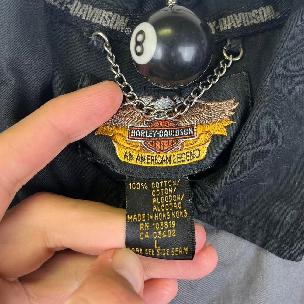 Harley Davidson Men's Mechanic Button Down Shirt Size Large - Picture 7 of 7